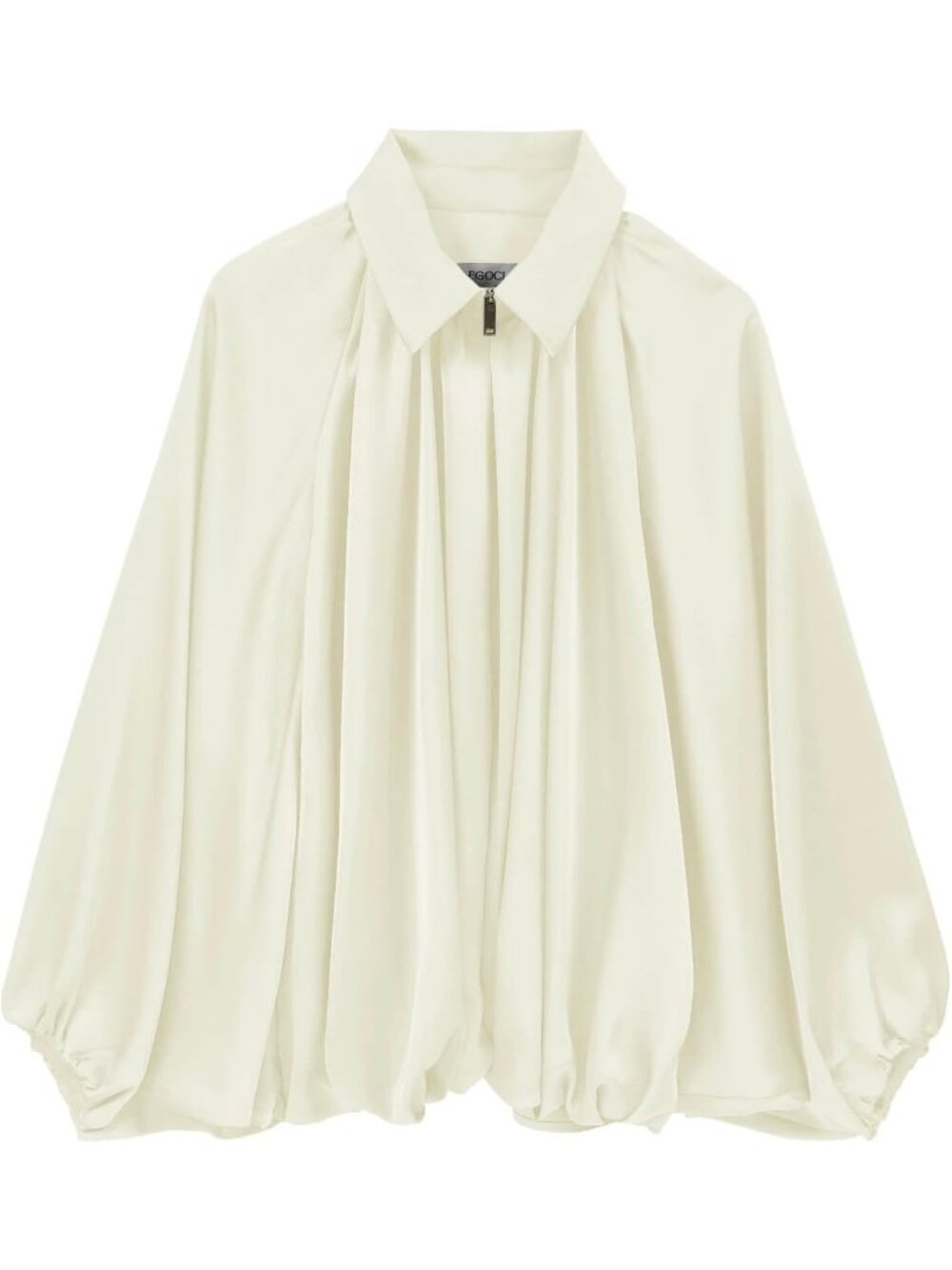 Womens Beige Polyester Lapel Collar Oversized Batwing Sleeve Bomber Jacket